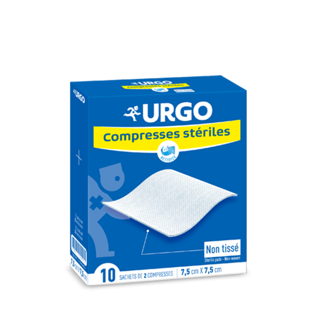 COMPRESSES STERILES NON TISSEES 7.5*7.5 CM