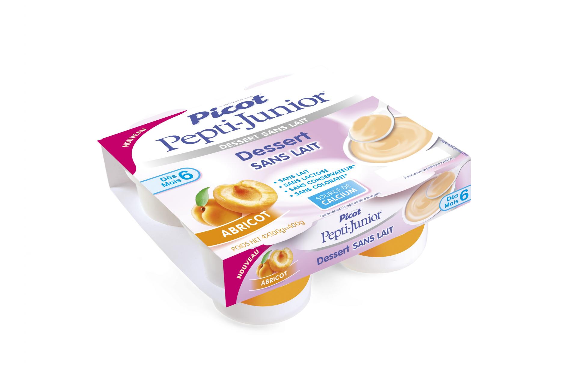 DESSERT SANS LAIT PEPTI-JUNIOR ABRICOT