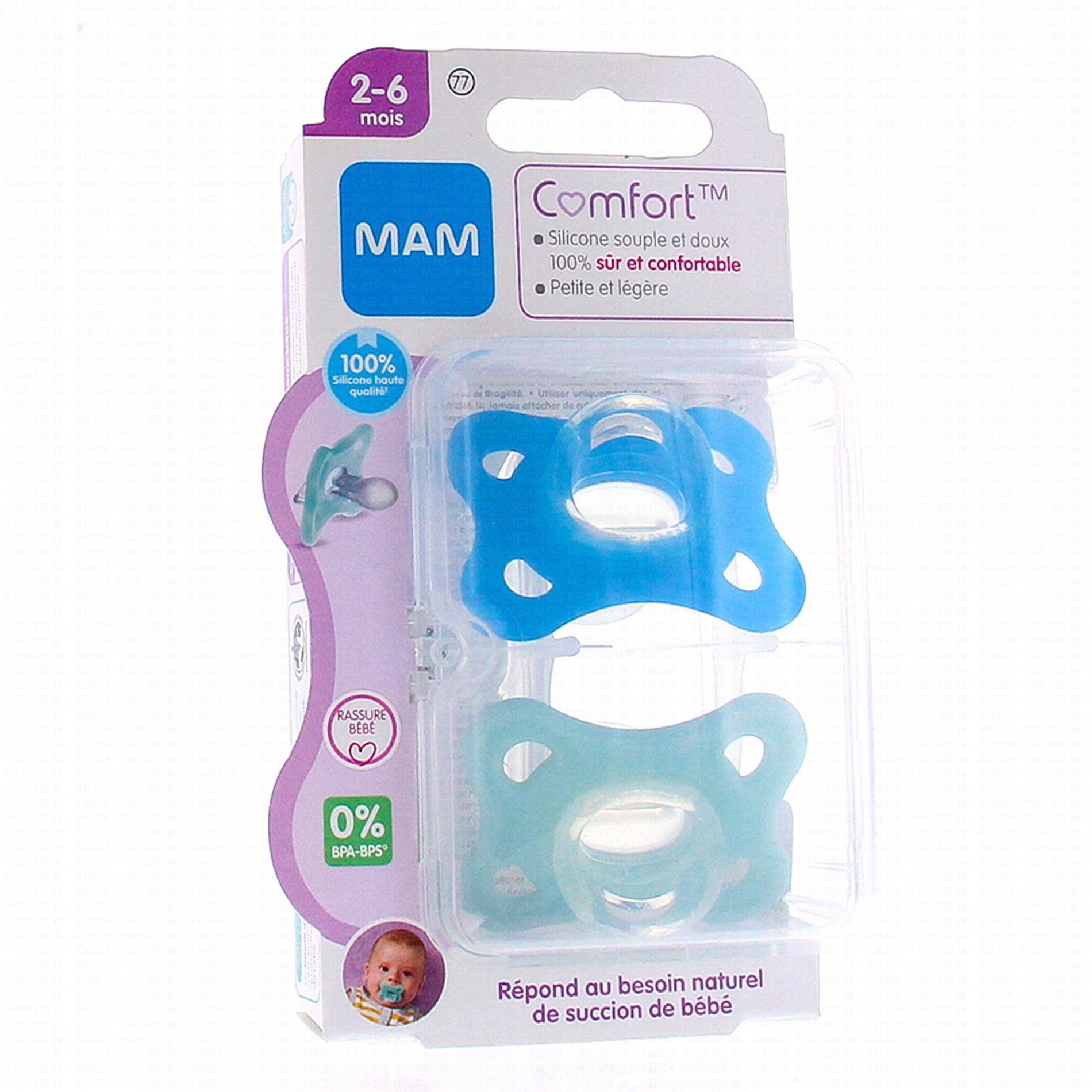 SUCETTES COMFORT MAM 2-6 MOIS